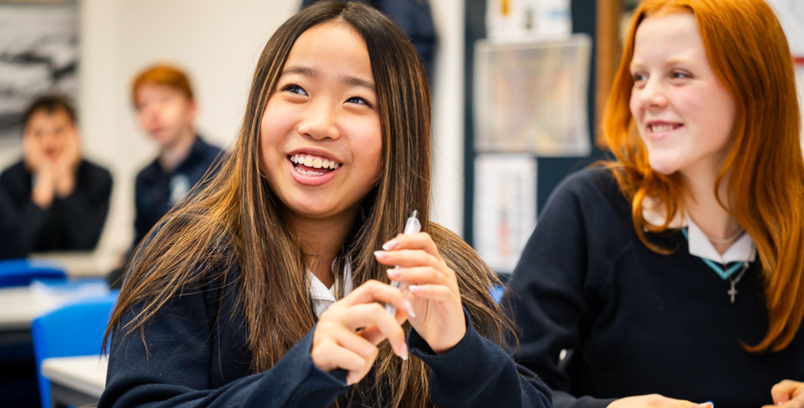 King’s Ely students in classroom.